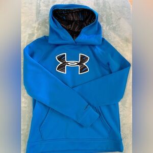 Boys Under Armour blue hoodie, size Youth L